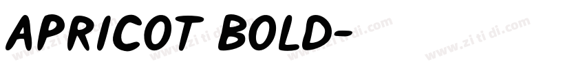 Apricot Bold字体转换